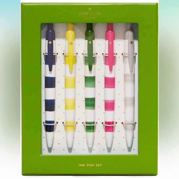 kate spade Other - ♠️KATE SPADE ♠️ 5pk Novelty Pen Set,Journal,Candle, Tumbler & Tea Bundle🧘🏾‍♀️